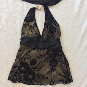 Black Halter Top
